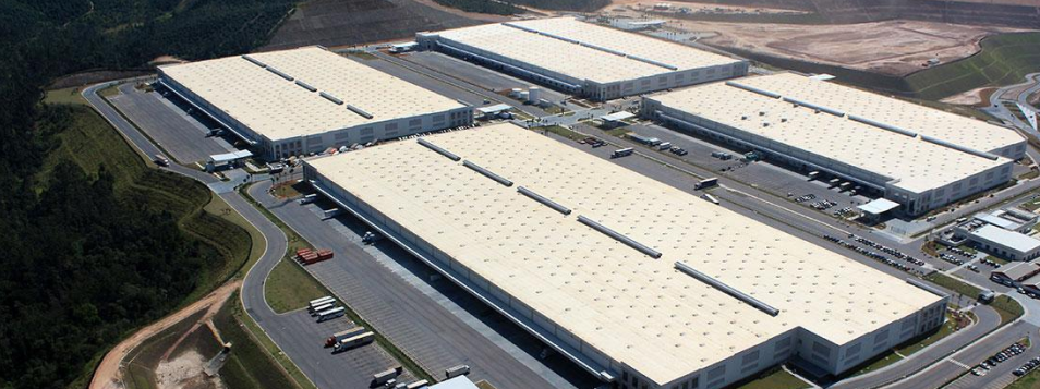Vista aérea do galpão logístico - Prologis Cajamar II