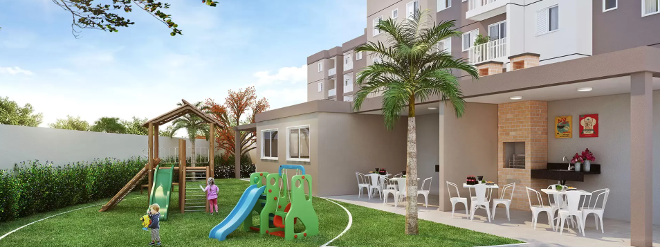 Área de lazer - Residencial Jardim das Rosas