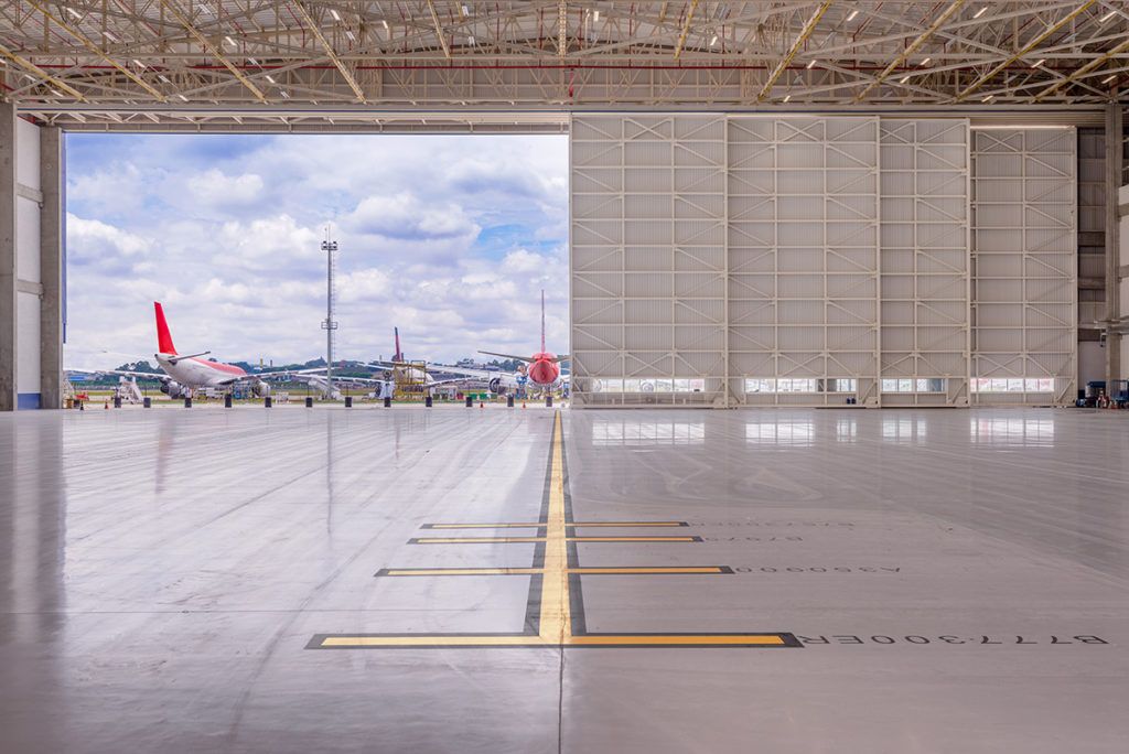 Imagem do Pátio de Aeronaves